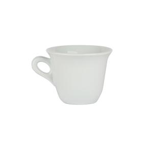 China 200ml White Porcelain Mugs , Glossy Glazing Porcelain Coffee Cups For Drink factory