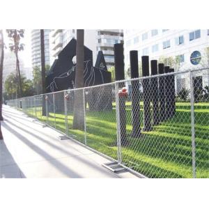 China Portable Galvanized Iron Chain Link Wire Mesh Fence For Construction on sale