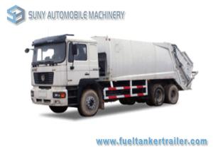 China 3 Axle Compression Garbage Trucks 10000kg Load Diesel SHACMAN 20M3 6X4 factory