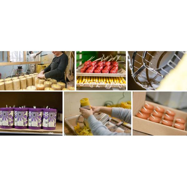 Handmade Decorative Luxury Home Scented Candles 100% Pure Beeswax Pillar Candle