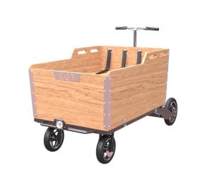 China Stainless Steel 25° Climbing Load 500KG 4 Wheel Cargo Bike factory