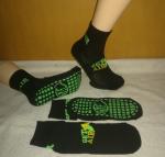 Black Color Anti Skid Grip Socks Get Air Trampoline Park Socks Non Slip Socks
