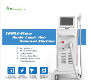 China new price 755nm 808nm 1064nm diode alexandrite laser hair removal machine factory