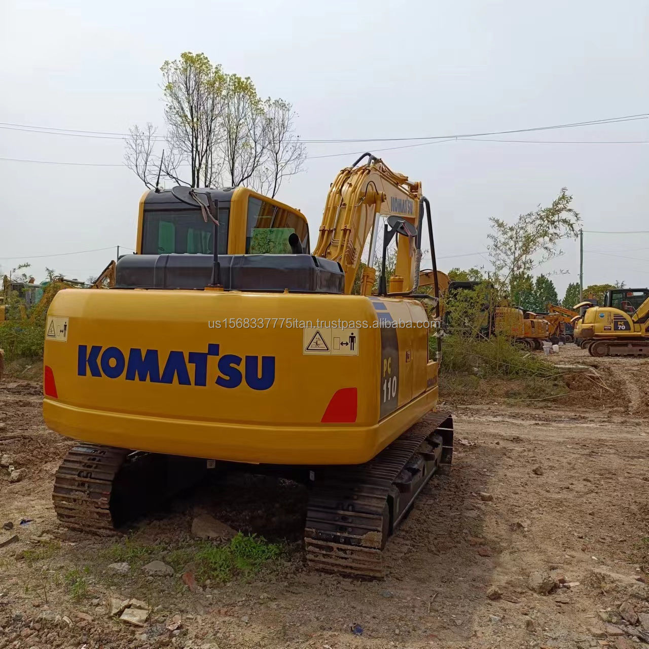 Original Komatsu PC110 Excavator with 0.6M³ Bucket Capacity and 11ton Operating Weight