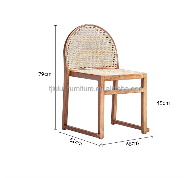 Hotel Dining Room Furniture Modern Rattan Dining Chair for Natural Modern Restaurant