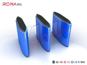 China Flap Barrier Gate Security Subway Turnstile Barrier Gate Automatic Half Height Turnstile factory