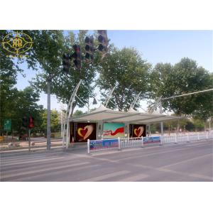 China Heat Resistant Car Parking Shade Q235 Steel Structure Environmental Recyclable factory