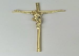 China 37×13.7cm Gold Color PP Material Coffin Cross factory