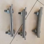 Galvanized Guy Power Line Fittings 3 Bolt Type Cable Suspension Clamp
