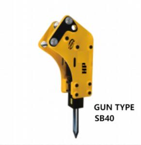 China APPLICABLE GUN TYPE ROCK EXCAVATOR HYDRAULIC BREAKER ALLOY STEEL SB 40 0.8-2.5 TON FOR EXCAVATOR DOOSAN, SANY factory
