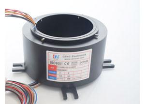 China 8 Core Double Shield Wire Large Slip Ring Apply To Environmental Protection Equipment factory
