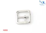2 Inch Wide Belt Buckles , Heel Bar Buckle / Bag Accessories For Bag Making