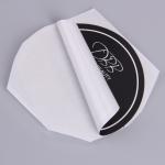 1.5in Black Glossy Sticker Paper For Packaging Cosmetics Beauty
