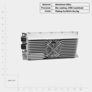 China High Durability Aluminum Alloy Die Cast Heat Sink for Electronic Devices in Industrial Applications factory