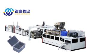China Polystyrene PP PS HIPS PET APET Plastic Sheet Extrusion Line High Speed CE Approved factory