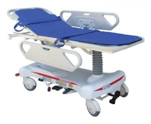 China Hospital ABS Emergency Stretcher Trolley Hydraulic Adjustable For Patient Transfer factory