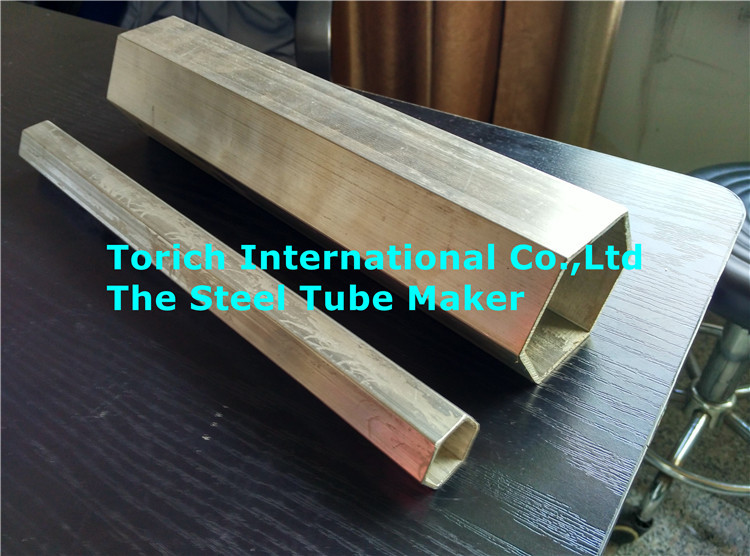 Precision Hexagonal Special Shape Pipe , Seamless Stainless Steel Tube 50mm