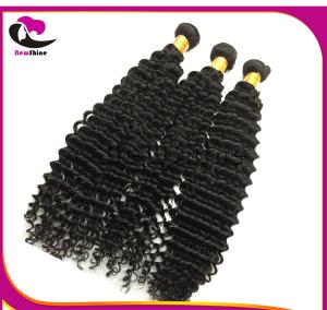 China Africa Hot Unprocessed 100% Brazilian Virgin Hair Weavon Premium Quality New Deep Wave With Middle Part Closure factory