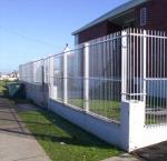 Customized Black Zinc Steel Metal Garrison Fence Panels Maintenance Free