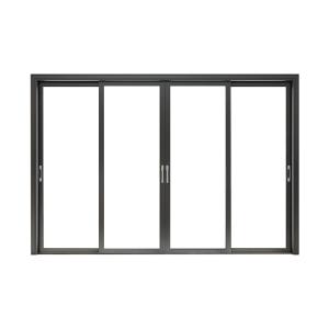 China Stainless Steel Screen Netting Hurricane Impact Aluminium Sliding Door for Living Room factory