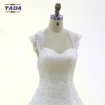 Latest elegant v-neck backless embroidery mullet luxury dress vintage lace