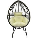 Outdoor PE Rattan Egg Chair with Cushion Enjoy Your Outdoor Space in Comfort
