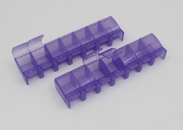 Fancy Portable Child Resistant Weekly Pill Boxes With Safety Buckle For