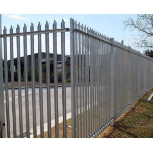 China Garden Steel Palisade Fencing Hot Dipped Galvanized With Post on sale