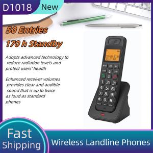 China D1018 Low Radiation LCD Wireless Fixed Phone with Hands Free Call Function for Office or Home Height about 21cm/8.27in factory