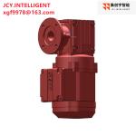 Right Angle hollow shaft Heli Worm Gearbox WAF20 DRN63MS4 12NM