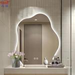 Modern Design Illuminated Infinity Round LED Light Mirror for Smart Fitness Bath