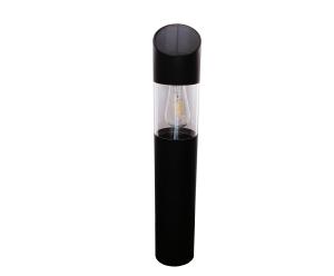 China Aluminum Solar Powered Post Lights Replaceable E27 LED Bulbs For Outdoors factory