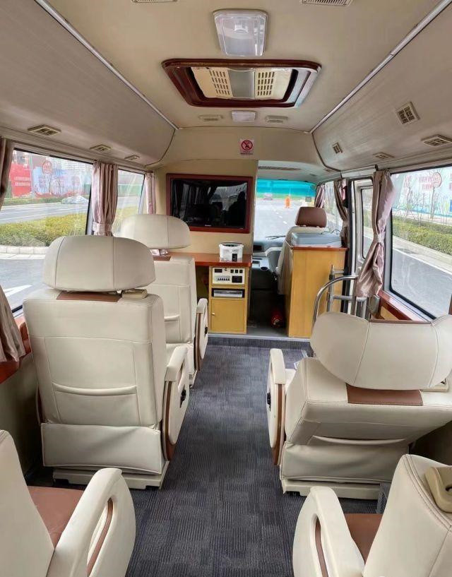 2015 Year 10 Seats Used Higer Coaster Bus , Used Mini Bus Coaster Bus 86kw With Luxury Seats For Business