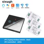 SIXWGH Tuya Wifi Connected Light Switch Home Automation Touch Wall Switch