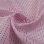 Cleanroom 5mm Stripe Antistatic ESD Fabrics 98% Polyester 2% Conductive Carbon
