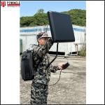 433MHz 900MHz Backpack Anti Drone Jammer Signal With Internal Battery
