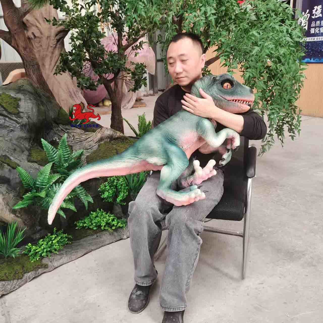 Durable Dino Hand Puppet Size Customizable Dinosaur Arm Puppet