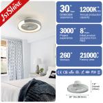 20" Round LED Ceiling Fan with 360 Degree High Airflow and Color Temperature