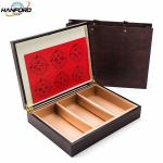 Dustproof Thickened Wood Tea Box Organizer Multifunctional Durable