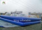 Commercial Blue Inflatable Swimming Pool For Adults 1.3m High Rent