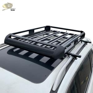 China Thickened Aluminum Alloy Car Roof Rack Double Layer Luggage Frame Basket factory