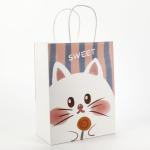 Reasonable Coffee Drink Takeout Twist Kraft Paper Bag Customized Logo Customized