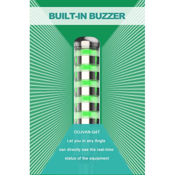 Aluminum Alloy LED Tower Lamp 24V 220V Alarm Indicator Beacon Stack Light With Built In Buzzer