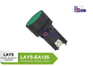 China LAY5（XB2）-EA135 green color spring return flat button push button swithes factory