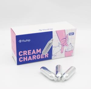 China N2O Food Grade Whipped Cream Canister Chargers 8Gram 50pk For Whip Cream factory