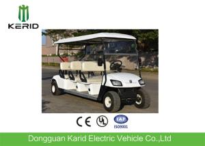China White Color 6 Passenger Electric Street Legal Golf Carts For Club Battery Powered factory