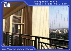 China Anti Rust White Aluminum 1.6mm Balcony Invisible Grille factory