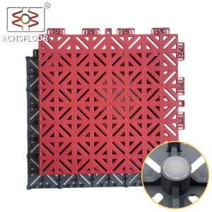 China Polished Basketball Court Interlocking Plastic Floor Tiles OEM ODM factory