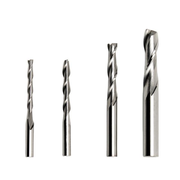 China YingBa Customized CNC Router Bit 6mm Two Flute Spiral Solid Carbide End Mill Wood Milling Cutters for MDF Wood Working Tool factory
