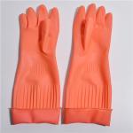 Flocklined Extra Long Sleeve Rubber Gloves No Odor High Latex Content